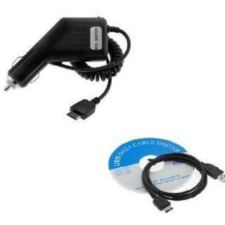 USB Data Cable + Rapid Car Charger for Samsung SGH T301g Cell Phones & Accessories