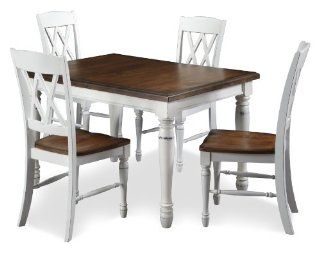 Shop Home Styles 5020 308 Monarch Rectangular Dining Table and Four Double X Back Chair at the  Furniture Store. Find the latest styles with the lowest prices from Home Styles