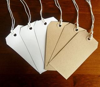 pack of 100 large luggage tag gift labels by yatris home and gift