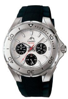 Casio Men's MDV301 7AV Analog White Resin Dive Watch Casio Watches