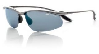 Bolle Sport Kicker Sunglasses (Liquid Silver/Polarized Cobaltz, AR) Clothing