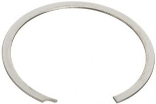 Standard Internal Retaining Ring, Spiral, 302 Stainless Steel, Passivated Finish, 2 1/2" Bore Diameter, 0.031" Thick, Made in US
