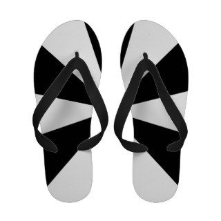 Black and white triangles flip flops