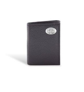 Texas A&M Leather Pebble Brown Trifold Wallet  Sports Fan Wallets  Sports & Outdoors