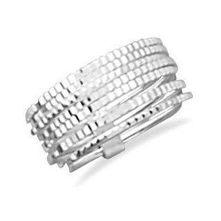 7 Thin Diamond Cut Band Ring / Size 7 Jewelry