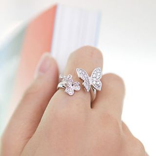 butterfly in clover ring by norigeh