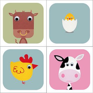 pack of farmyard animal cards by stripeycats