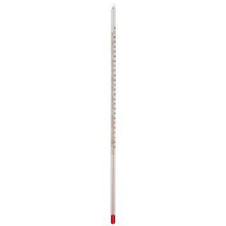 Thermo Scientific ELED 3166220 Precision Water Bath Glass Thermometer with Spirit Fill, Partial Immersion 305 mm Length, For Precision Circulating, Dubnoff or Shallow, Form Water Baths Science Lab Water Baths