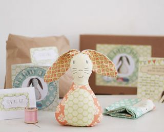 baby bunny beginners craft kit by lou brown designs