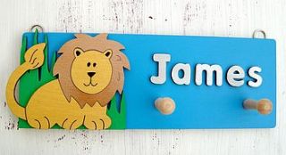 personalised peg plaques by dream scene children's gifts
