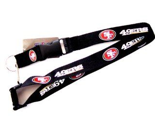 NFL SanFransisco 49ers Clip Lanyard Keychain Id Ticket color  Sports Fan Keychains  Sports & Outdoors