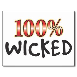 Wicked 100 Percent Post Cards