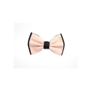 Formal 2 Tone Bow Tie Black   Peach at  Mens Clothing store