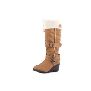 Reneeze K ADDIE 1 Kids Wedge Mid Calf Winter Boots  Camel Shoes Kids Boots Shoes