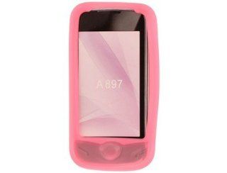 Transparent Silicone Skin Cover Case Pink For Samsung Mythic A897 Cell Phones & Accessories