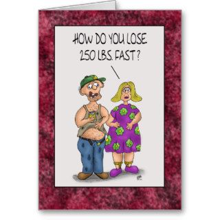 Funny Divorce Card Weight Loss