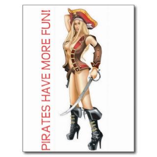 Pirates Have More Fun Postcard