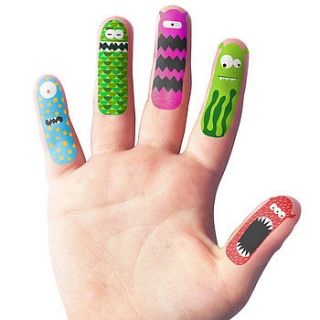 children's temporary finger tattoos by lilac coast