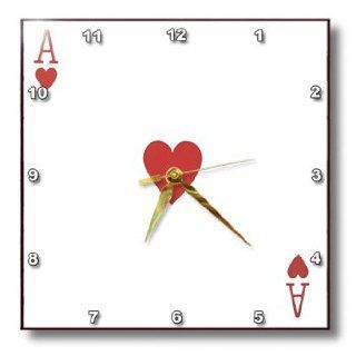 Shop 3dRose dpp_76551_1 Ace of Hearts Playing Card Red Heart Suit Gifts for Cards Game Players of Poker Bridge Games Wall Clock, 10 by 10 Inch at the  Home Dcor Store. Find the latest styles with the lowest prices from 3dRose