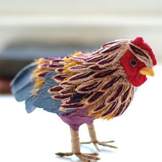 standing rooster decoration by drift living