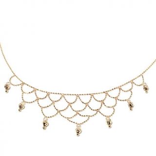 Michael Anthony Jewelry® 10K Beaded Chain 16" Bib Necklace