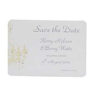 personalised elizabeth save the date card by dreams to reality design ltd