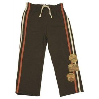 Harley Davidson Boy's Fleece Pants Brown Patches Stripes. 3271338 / 3281338 Clothing