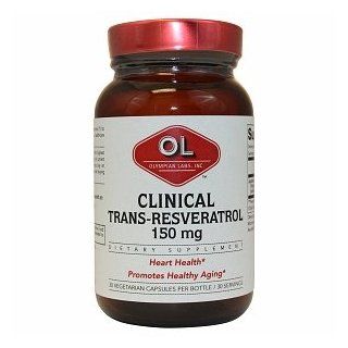 Olympian Labs Clinical Resveratrol 30 vegetarian capsules Health & Personal Care
