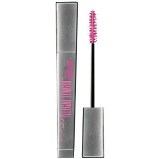 Maybelline New York Illegal Length Fiber Extensions Waterproof Mascara, Very Black, 0.22 Ounce  Beauty
