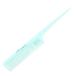 9.3" Length Light Green Plastic Tapering Handle Hair Comb for Ladies  Beauty