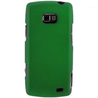 Crystal Hard Shield GREEN Rubberized Faceplate Cover Case for LG VS740 ALLY (VERIZON) [WCA364] Cell Phones & Accessories