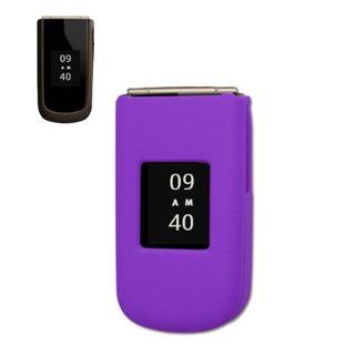Fashionable Perfect Fit Hard Protector Skin Cover Cell Phone Case for Nokia 3711 T Mobile   Purple Cell Phones & Accessories