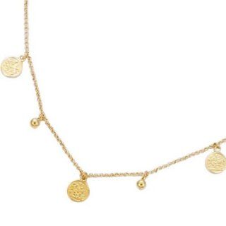 So Chic Jewels   18K Gold Plated Coins & Balls Chain Necklace   Length 40+2 cm So Chic Jewels Jewelry