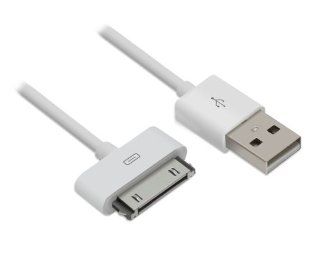 Syba USB Charge and Sync Cable for iPhone/iPad   Charger   Retail Packaging   White Cell Phones & Accessories