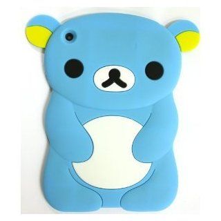 Best2buy365 Cute 3D Lovely Cartoon Bear Silicone Soft Skin Case Cover For ipad mini light blue Computers & Accessories