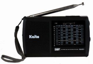 Kaito KA321 Pocket size 10 Band AM/FM Shortwave Radio with DSP (Digital Signal Processing), Black Electronics