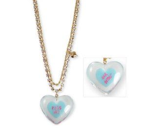 Betsey Johnson Candyland Candy Land Kiss Me Heart Pendant Necklace Jewelry