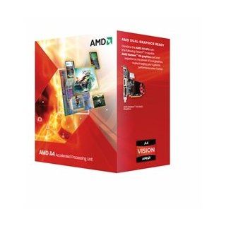 Amd Cpu Ad3300Ojgxbox Apu A4 3300 X2 2.5 Ghz Fm1 65W Retail Computers & Accessories