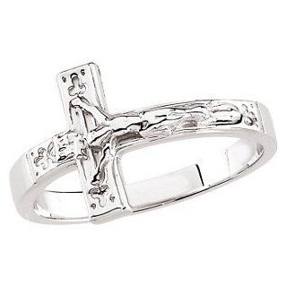 Sterling silver Crucifix Chastity Ring Jewelry