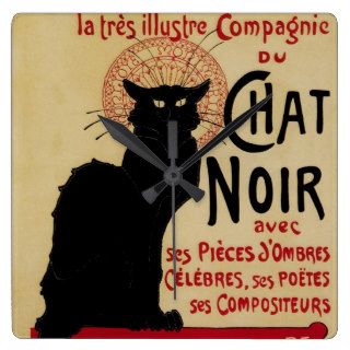 Vintage Art Nouveau, Le Chat Noir Wallclock