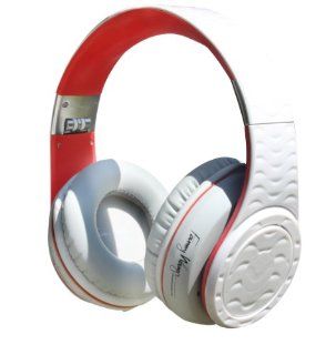 Fanny Wang Headphones Co. Over Ear DJ Headphones with Selectable Bass Boost, Red Velvet, (FW 2001 WHI RED) Electronics