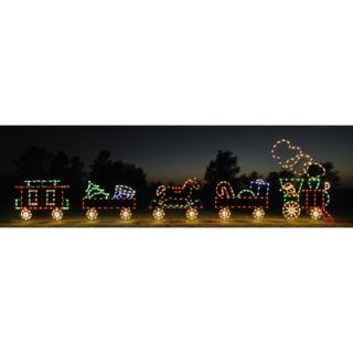 Holiday Lighting Specialists Flat Car with Rocking Horse Light