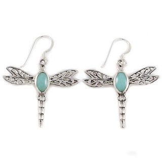 filigree silver dragonfly earrings by charlotte's web