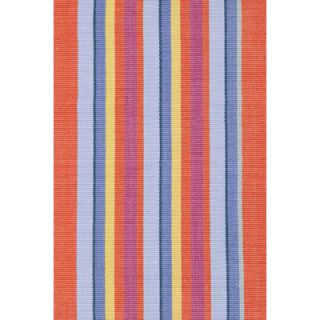 Dash and Albert Rugs Woven Cotton Tigerlily Striped Rug