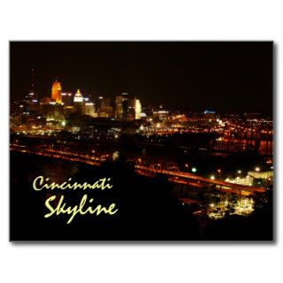 Cincinnati Skyline Post Cards