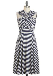 In a Glass of Its Own Dress in Stripes  Mod Retro Vintage Dresses