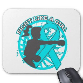 Addiction Recovery Fight Like A Girl Pose Mousepad