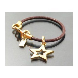 Coach Star Charm Leather Cord Bracelet 9432 Clothing