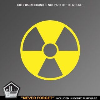 (2x) 5" Radioactive Logo Sticker Vinyl Decals Automotive