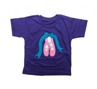 girl's ballet slippers t shirt by not for ponies